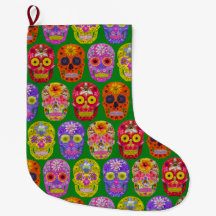 花スカルシームレスパターン2018