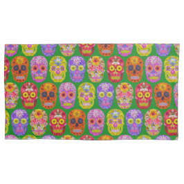 花スカルシームレスパターン2018 枕カバー