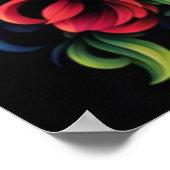 花スカルポスター ポスター (角)