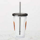 花スカル1 アクリルタンブラー (右)