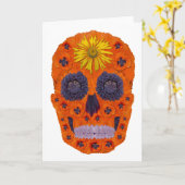 花スカル1 カード (黄色い花)