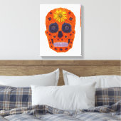 花スカル1 キャンバスプリント (インサイチュ (寝室))