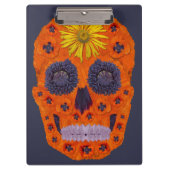 花スカル1 クリップボード (正面)