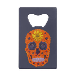 花スカル1 クレジットカード栓抜き