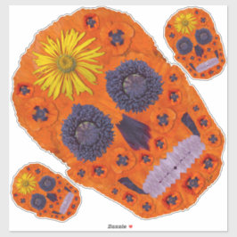 花スカル1 シール