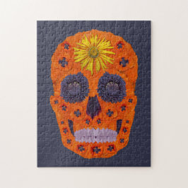 花スカル1 ジグソーパズル