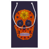 花スカル1 スモールペーパーバッグ (裏面)