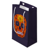 花スカル1 スモールペーパーバッグ (正面アングル)