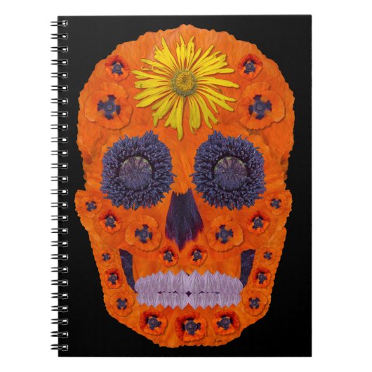 花スカル1 ノートブック (正面)