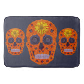 花スカル1 バスマット (正面)