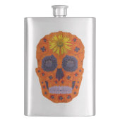 花スカル1 フラスク (正面)