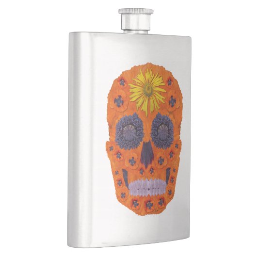 花スカル1 フラスク (右)