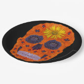 花スカル1 ペーパープレート (アングル)