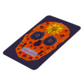 花スカル1 マグネット (左側)