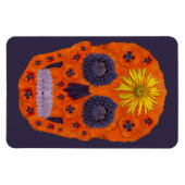 花スカル1 マグネット (横)