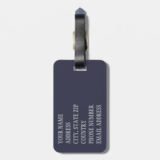 花スカル1 ラゲッジタグ (裏面縦)