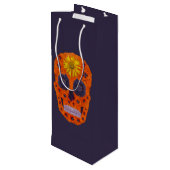 花スカル1 ワインギフトバッグ (裏面アングル)