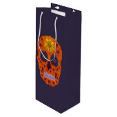 花スカル1 ワインギフトバッグ (正面アングル)