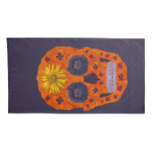 花スカル1 枕カバー (裏面-右)