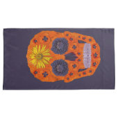 花スカル1 枕カバー (正面右)