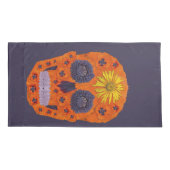 花スカル1 枕カバー (裏面-左)