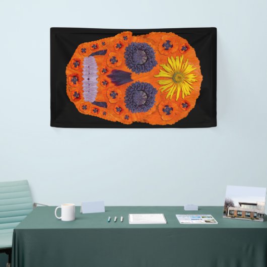 花スカル1 横断幕 (トレードショー)