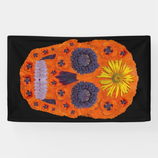 花スカル1 横断幕 (横)