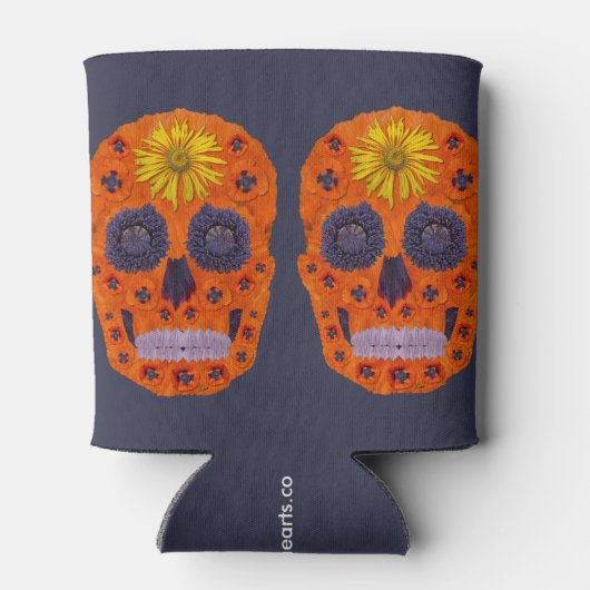 花スカル1 缶クーラー (裏面)