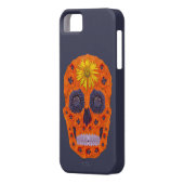 花スカル1 Case-Mate iPhoneケース (裏面左)