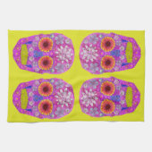 花スカル2 キッチンタオル (横)