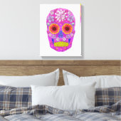 花スカル2 キャンバスプリント (インサイチュ (寝室))