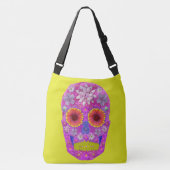 花スカル2 クロスボディバッグ (正面)