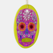 花スカル2 セラミックオーナメント (右)