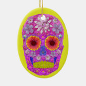 花スカル2 セラミックオーナメント (裏面)