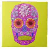 花スカル2 タイル (正面)