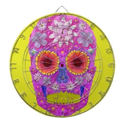 花スカル2 ダーツボード (正面)