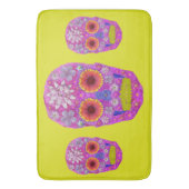 花スカル2 バスマット (正面縦)