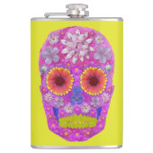 花スカル2 フラスク (正面)