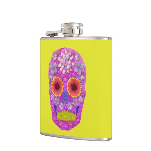 花スカル2 フラスク (左)