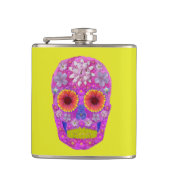 花スカル2 フラスク (正面)