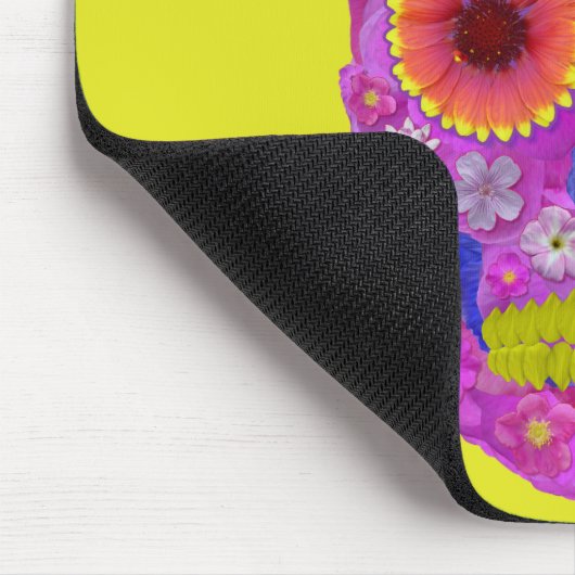 花スカル2 マウスパッド (コーナー)