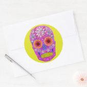 花スカル2 ラウンドシール (封筒)