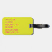 花スカル2 ラゲッジタグ (裏面横)