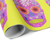 花スカル2 ラッピングペーパー (ロールコーナー)