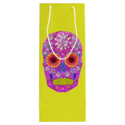 花スカル2 ワインギフトバッグ (裏面)