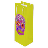 花スカル2 ワインギフトバッグ (正面アングル)