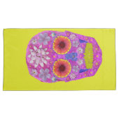 花スカル2 枕カバー (正面右)