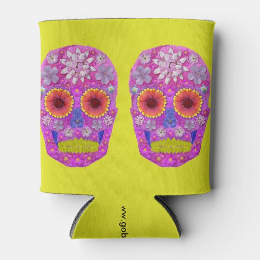 花スカル2 缶クーラー (正面)