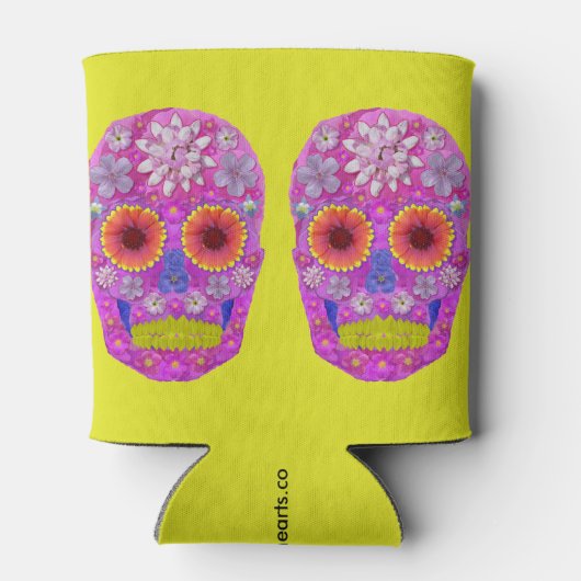 花スカル2 缶クーラー (裏面)