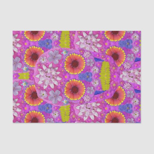 花スカル2 薄葉紙 (正面)